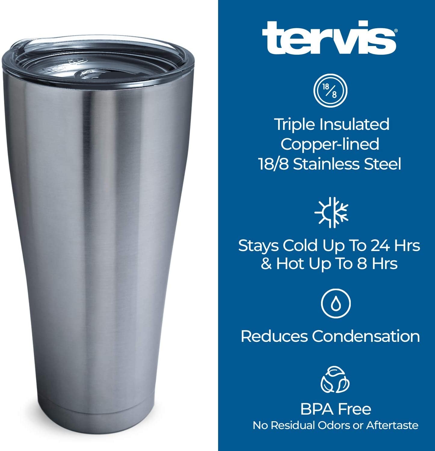 Triple Walled NFL Dallas Cowboys Edge Insulated Tumbler Cup Keeps Drinks Cold & Hot, 30Oz, Stainless Steel