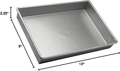 Bakeware Rectangular Cake Baking Pan, 9 X 13 Inch, Nonstick & Quick Release Coating, Aluminized Steel