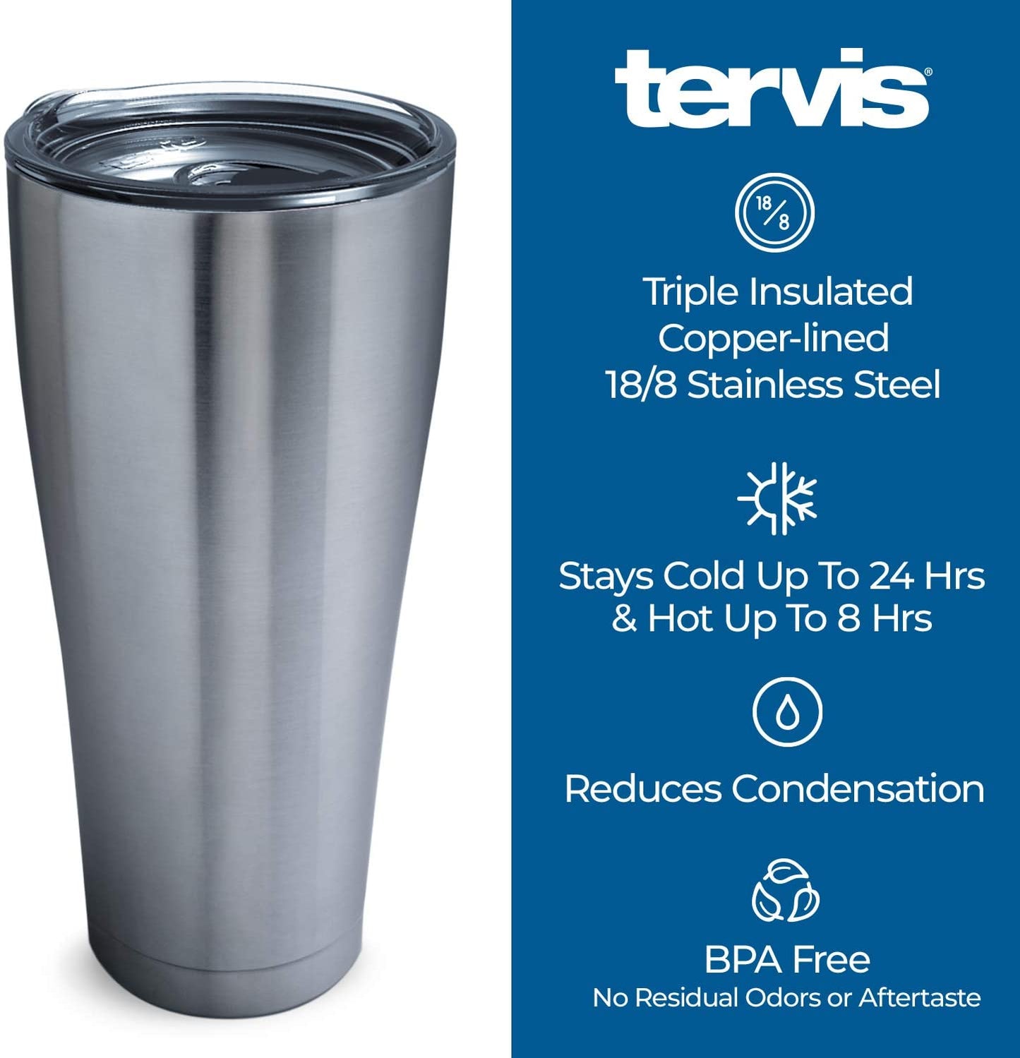 Triple Walled NFL Dallas Cowboys Edge Insulated Tumbler Cup Keeps Drinks Cold & Hot, 30Oz, Stainless Steel
