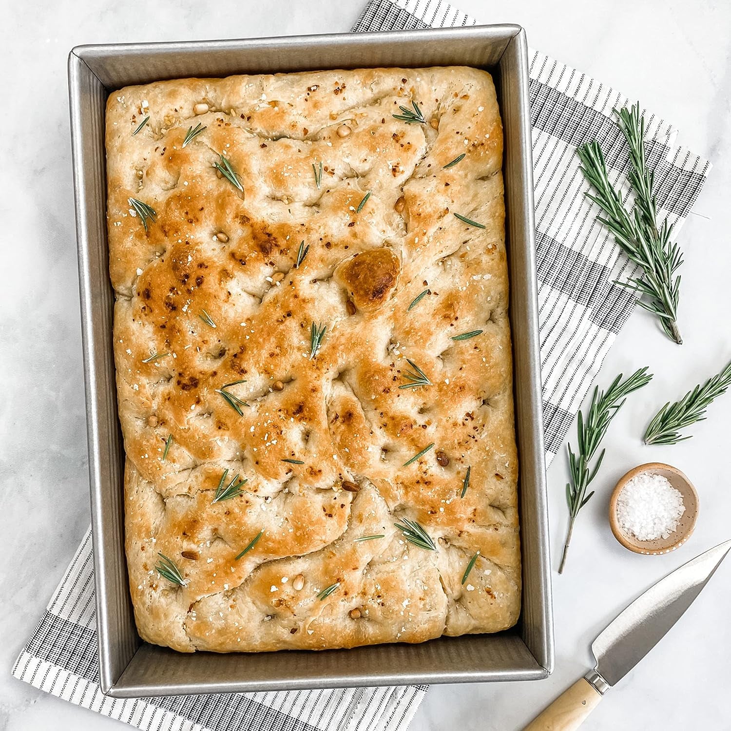 Bakeware Rectangular Cake Baking Pan, 9 X 13 Inch, Nonstick & Quick Release Coating, Aluminized Steel